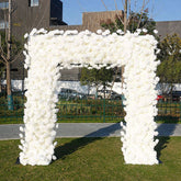 Aperturee - Aperturee Holy Pure White Rose Arch Flower Wall Wedding Decor